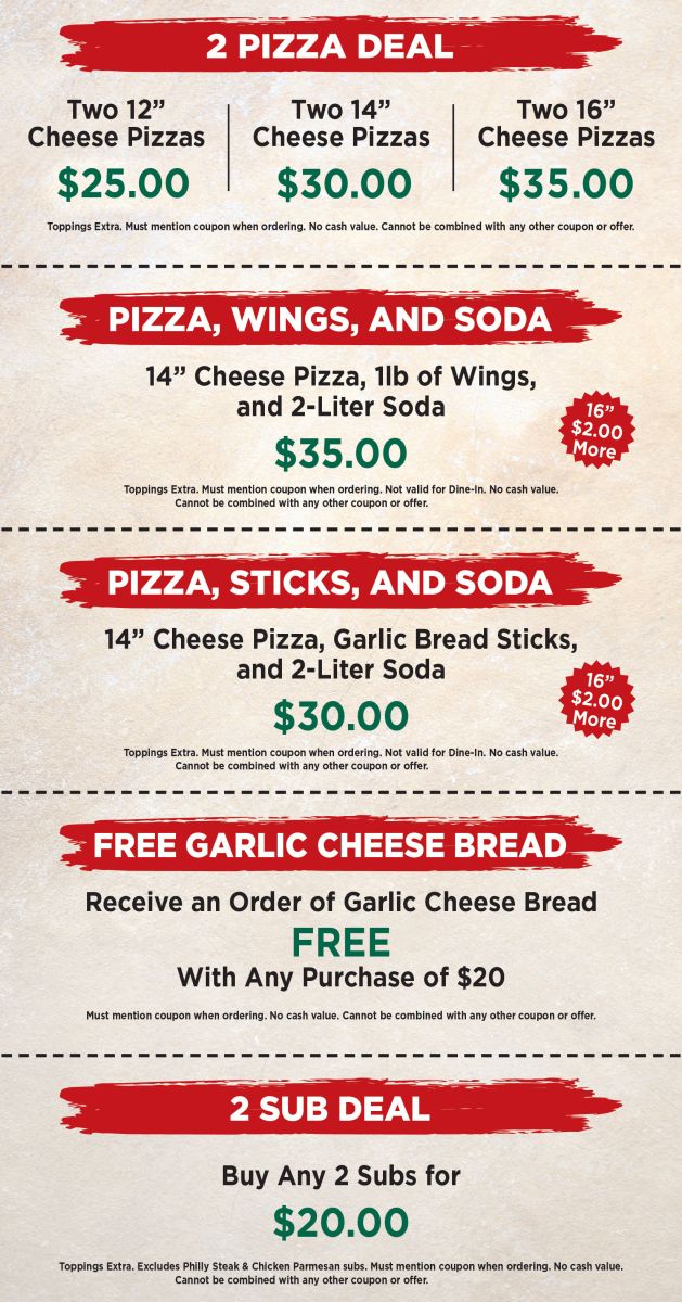 Anthonys Coupons